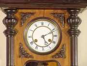German Musical Walnut Clock