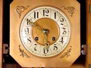 Gustav Becker Walnut Art Nouveau Clock