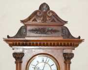 Gustav Becker 2 Wt. Signed Walnut Clock