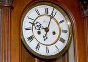 Gustav Becker 2 Wt. Signed Walnut Clock