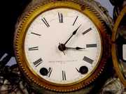 Seth Thomas Spelter Mantel Clock w/Guardian Angel