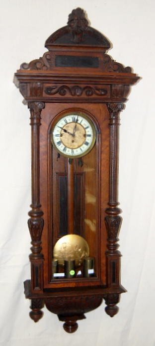 3 Wt. Unsigned Walnut Clock