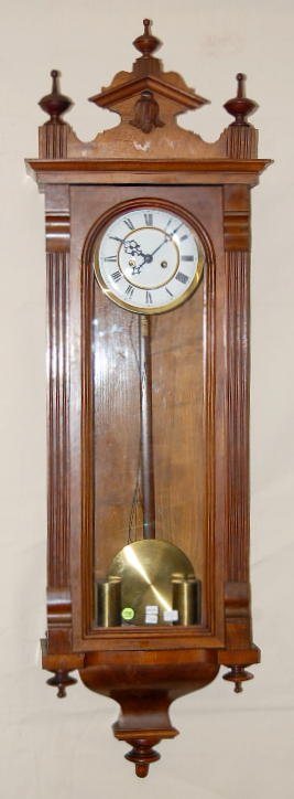 Gustav Becker 2 Wt. Walnut Clock