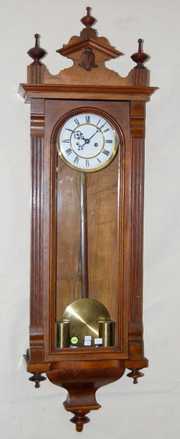 Gustav Becker 2 Wt. Walnut Clock