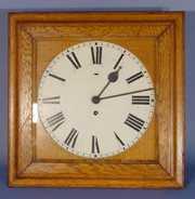 Thomas Fattorini 16″ Square Oak Gallery Clock