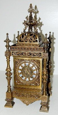 Ornate Ansonia “Regent” Bronze Shelf Clock