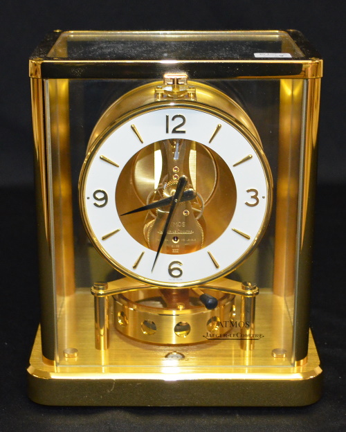 Antique Jaeger-LeCoultre Atmos Shelf Clock, 13 Jewels