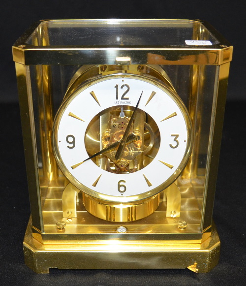 Antique LeCoultre Atmos Shelf Clock, 15 Jewels