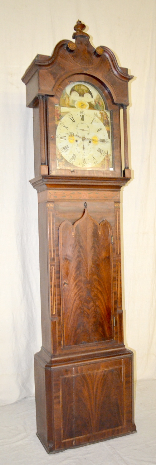 Antique Gothic 2 Weight Tall Case Clock