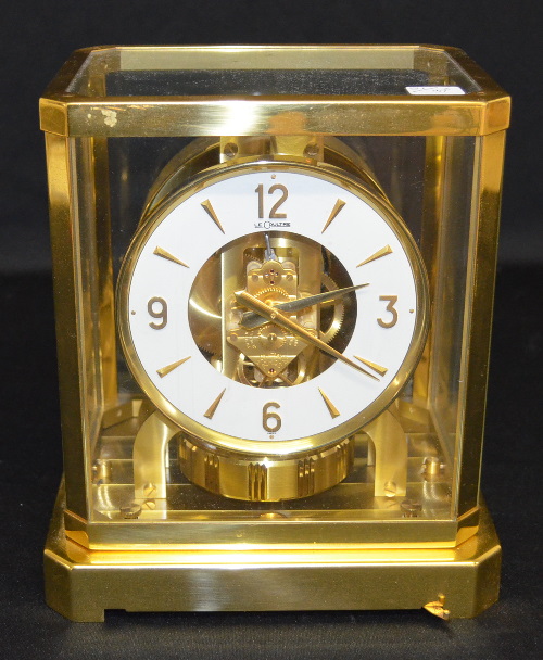 Antique Le Coultre Atmos Shelf Clock, 15 Jewels