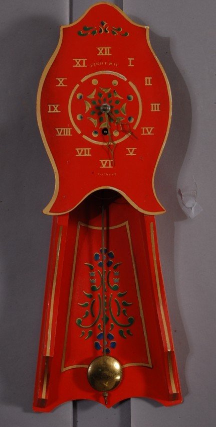 Gilbert 8 Day Decorated wood wall clock