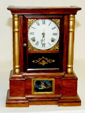 Atkins Antique Rosewood Shelf Clock