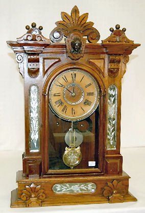 Gilbert “Amphion” Walnut Parlor Clock