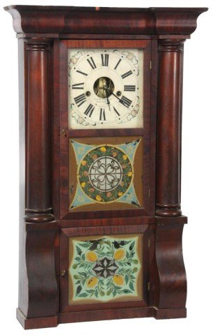 Forestville Mfg Co. Triple Decker Clock
