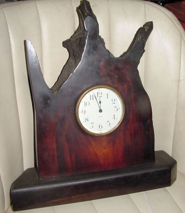 Balke Collender Mahogany Clock Art Deco