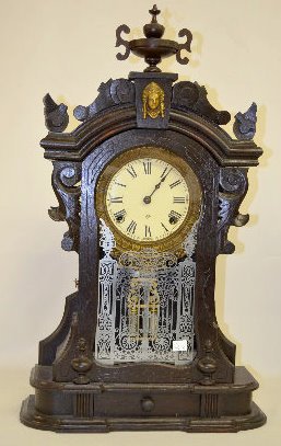 Ansonia “Monarch” Black Walnut Parlor Clock