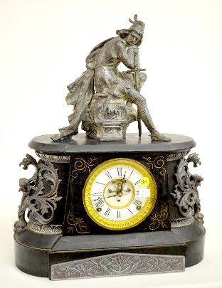 Kroeber Iron Case “Saxonia” Mantel Clock