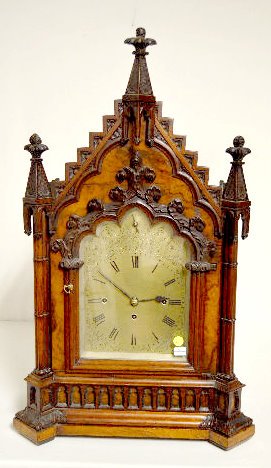 8 Bell Gothic Triple Fusee Bracket Clock