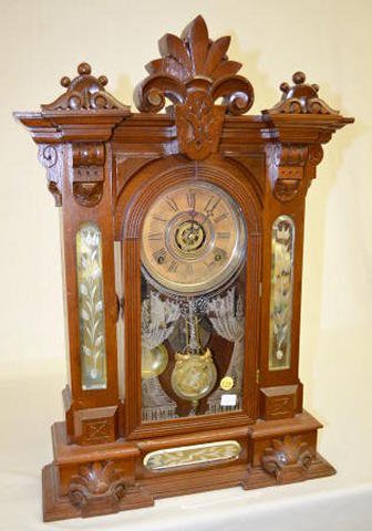 Gilbert Walnut “Amphion” Parlor Clock
