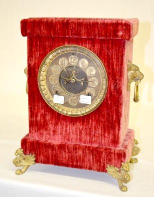 Ansonia Plush Florentine Series Shelf Clock