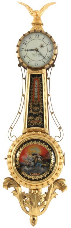 Elmer O. Stennes Girandole Banjo Clock