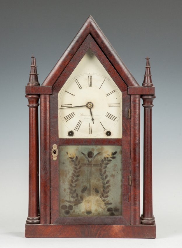 Brewster & Ingraham Four-Column Steeple Clock