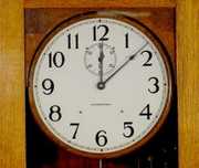 Santa Fe Route Standard Oak Regulator Clock