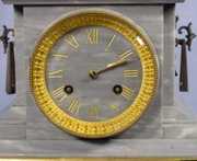 French Gray Marble Mystery Clock