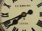 English Double Dial Gallery Clock