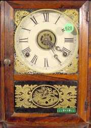 Atkins 8 Day Rosewood Shelf Clock w/Alarm