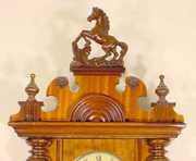 Gustav Becker Hanging Clock, Mahogany Case