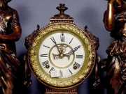 Ansonia Muses Double Statue Clock