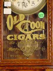 New Haven Old Coon Cigars 1/4 Store Regulator