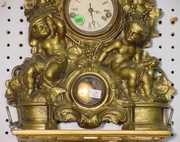 Waterbury Cherubs Shelf Clock with Matching Shelf