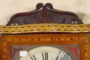 Anglo American Triple Scroll Inlaid Hanging Clock