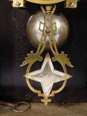 Kroeber Indian Hunter Metal Mantel Clock