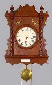 Seth Thomas Oak 2 Weight Hanging Clock