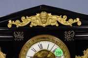 New Haven Enameled Iron Mantel Clock W/Ladies