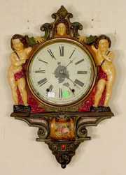 New Haven Iron Front Hanging Clock