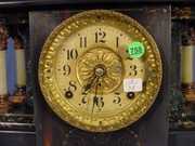 Seth Thomas Adamantine and Black Mantel Clock