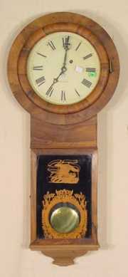 Terry Clock Co. Rosewood Veneer Regulator