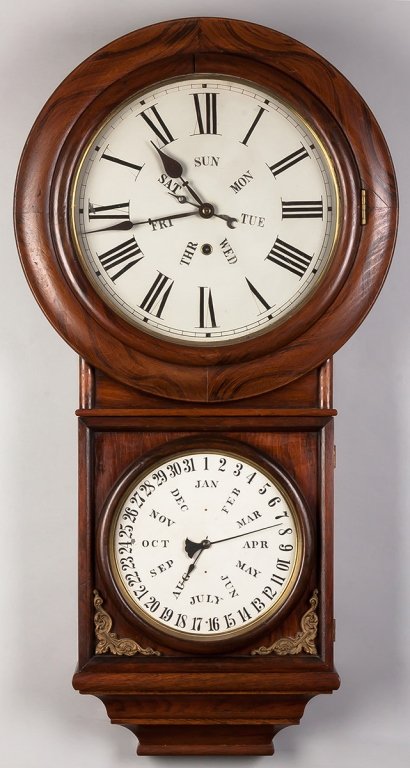 B.B. Lewis Perpetual Calendar Wall Clock, Welch  Spring