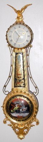 E.O. Stennes Girandole Aurora Glass Clock