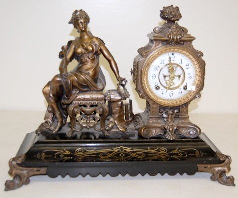 Antique Ansonia “Opera” Statue Clock