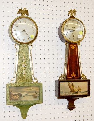 Gilbert & Sessions Antique Banjo Clocks