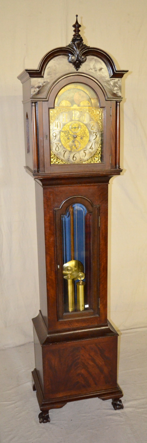 Antique Moon Phase 2 Weight Tall Case Clock