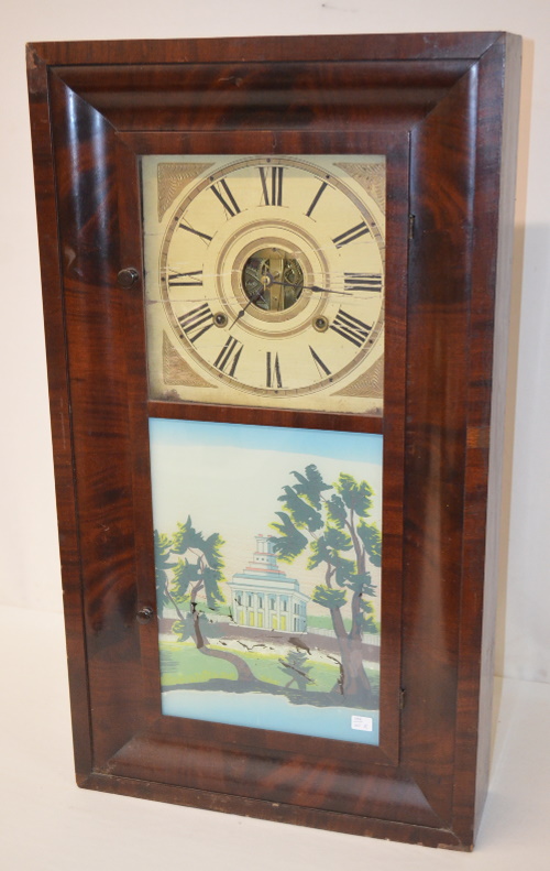 Antique Birge, Mallory & Co. Double Door OG Clock