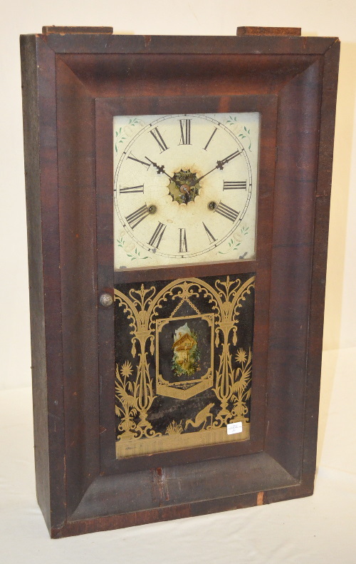 Antique Wm. L. Gilbert Weight Driven OG Clock