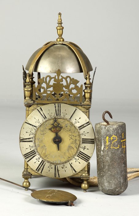 Early 1 Hand Brass Lantern Clock