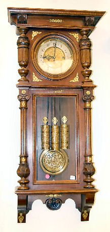 3 Weight Engraved Vienna Regulator Clock